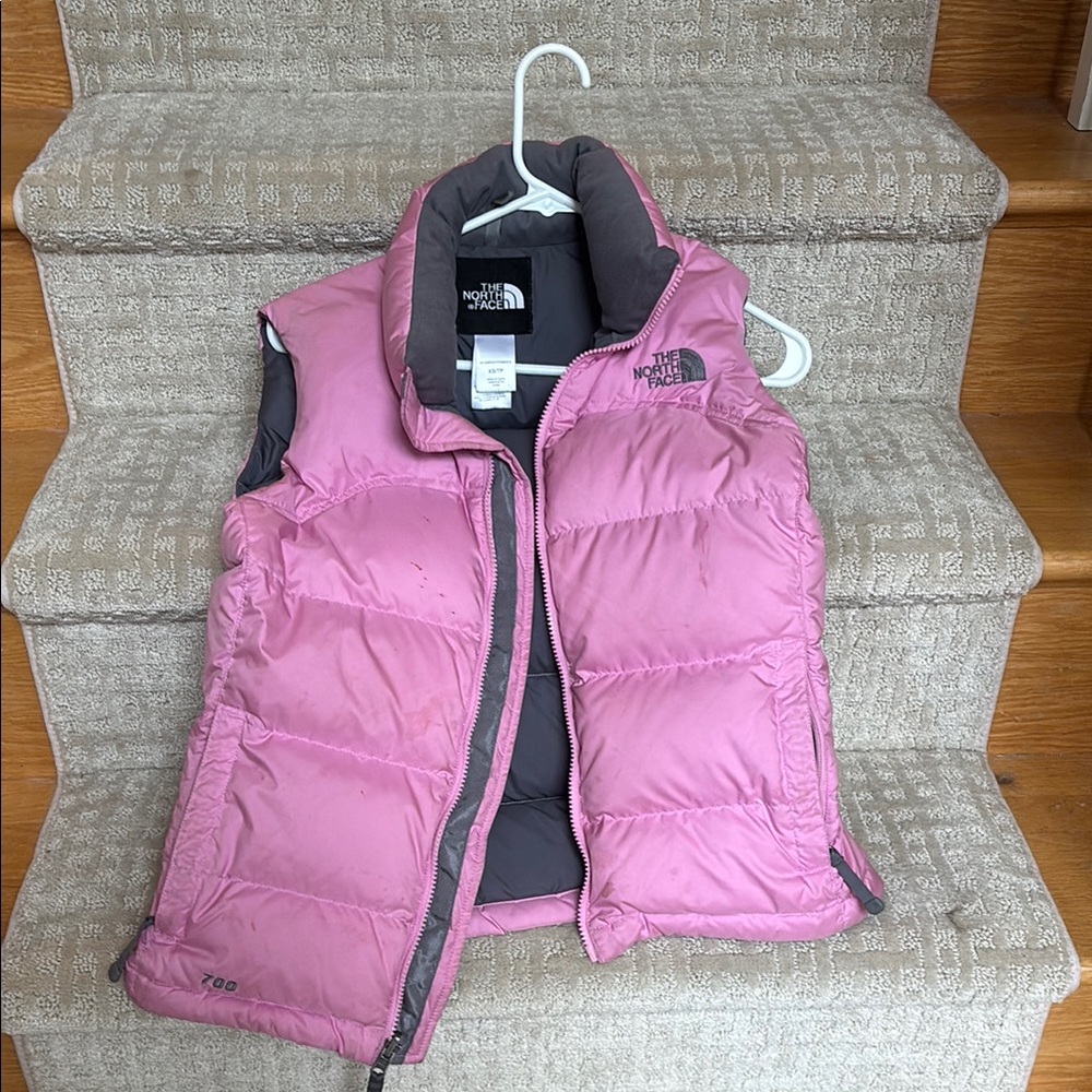 The North Face Light Pink Puffer Vest